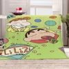 Microfiber Bedding Crayon Shin-chan Luxury Throw Blanket Bed Fluffy Soft Blankets for Decorative Sofa Blankets and Throws Cobija 1