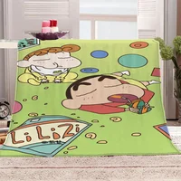Microfiber Bedding Crayon Shin-chan Luxury Throw Blanket Bed Fluffy Soft Blankets for Decorative Sofa Blankets and Throws Cobija 1