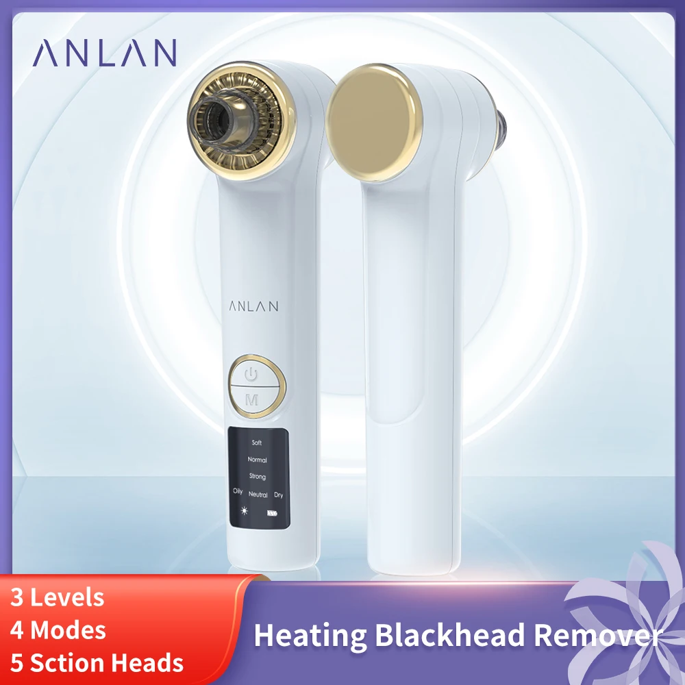 ANLAN Heating Blackhead Remover Hot Compress Vacuum Pore Clean Pimples