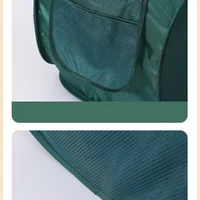 Horizontal Foldable Laundry Basket Mesh Cloth Breathable Laundrys Hamper Large Capacity Storage Baskets Home Accessories 5