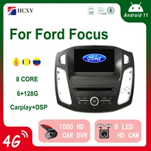 

HCXV Android Car Radio Stereo For Ford Focus 2 Din Stereo Car Navigation Multimedia System Dvd Player Audio Gps Autoradio 4G