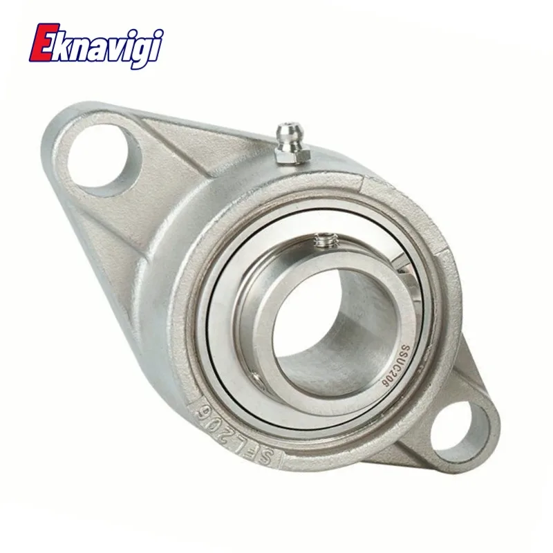 1PCS 304 Stainless Steel Outer Spherical Bearing Diamond Belt BaseSUCFL201 UCFL202 UCFL203 UCFL204 UCFL205