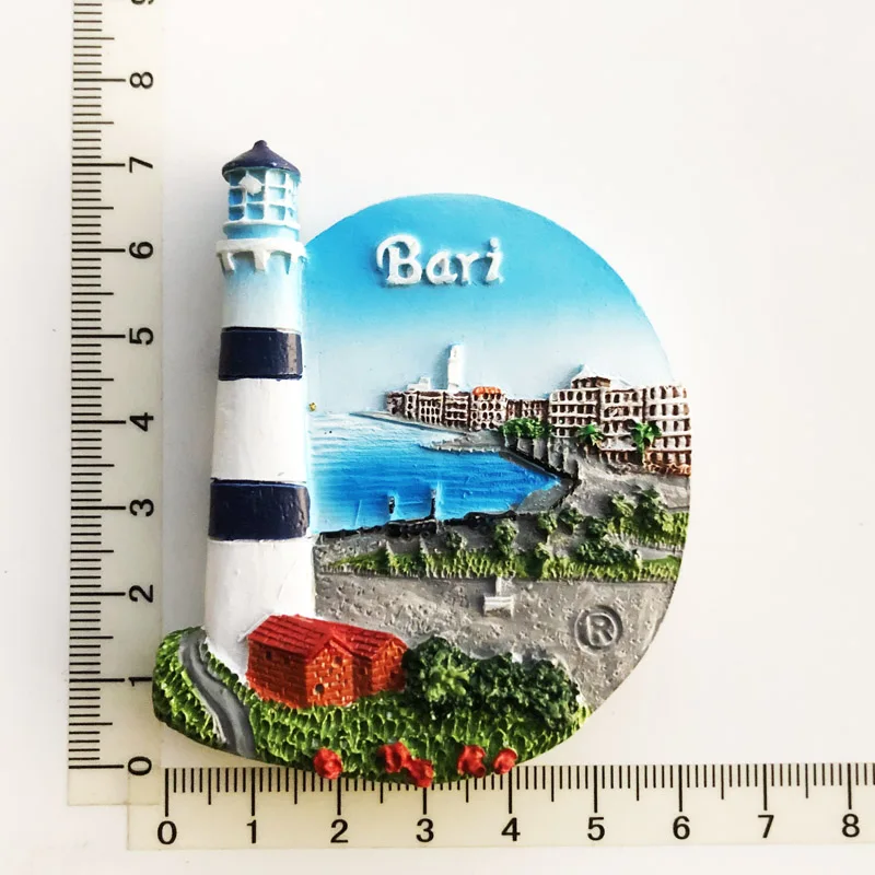 MUYU Magnet 3D Cefalu Ville Italie Souvenir Aimant De
