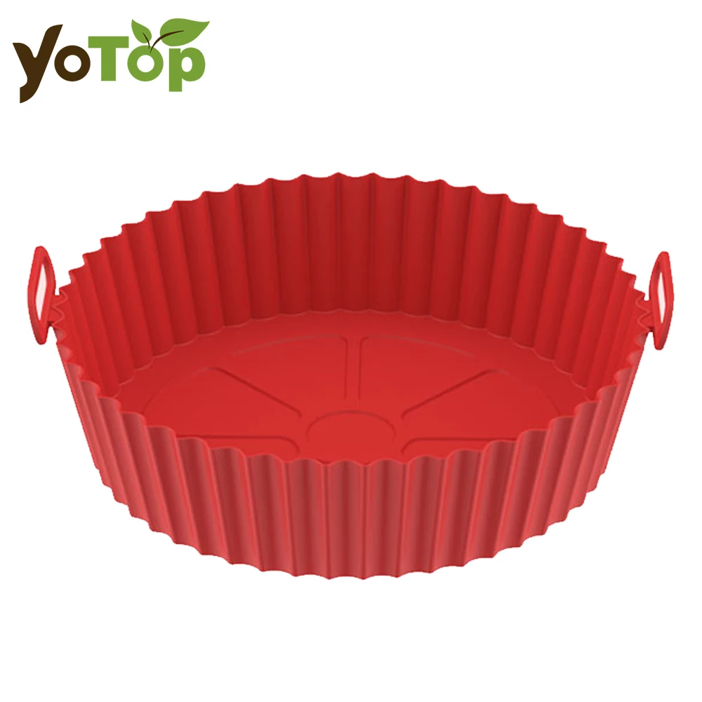 

Air Fryer Mat 22cm Thicken Silicone Tray Mat For Round Air Fryer Pot Oven Baking Tray Fried Chicken Pizza Basket Fittings
