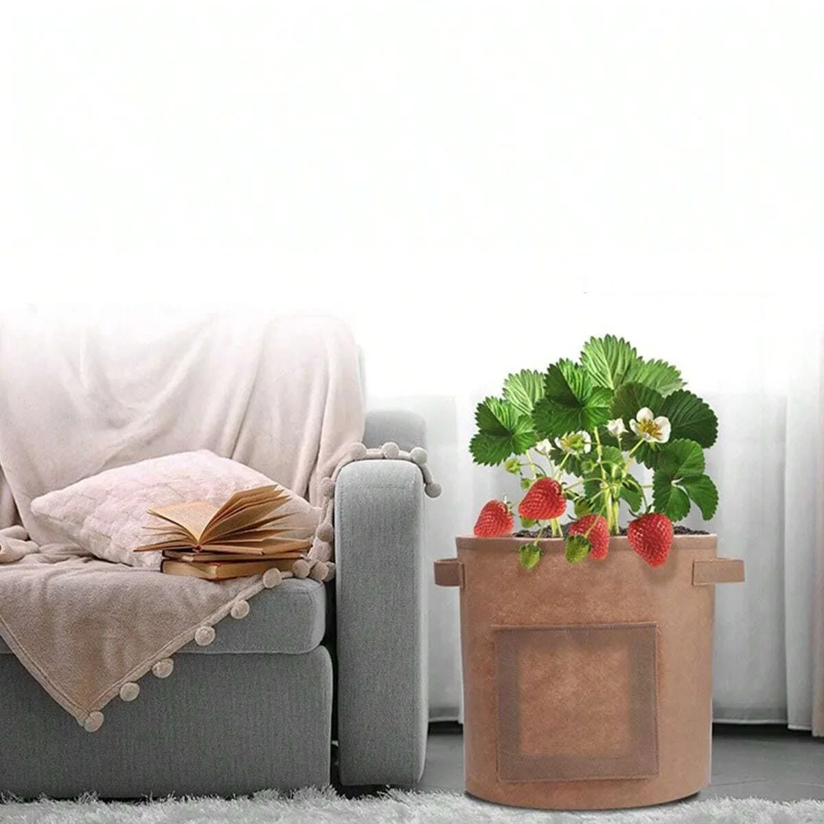 3pcs - Classic style indoor and outdoor planting containers suitable for fruit, vegetable, flower, and tree planting containers