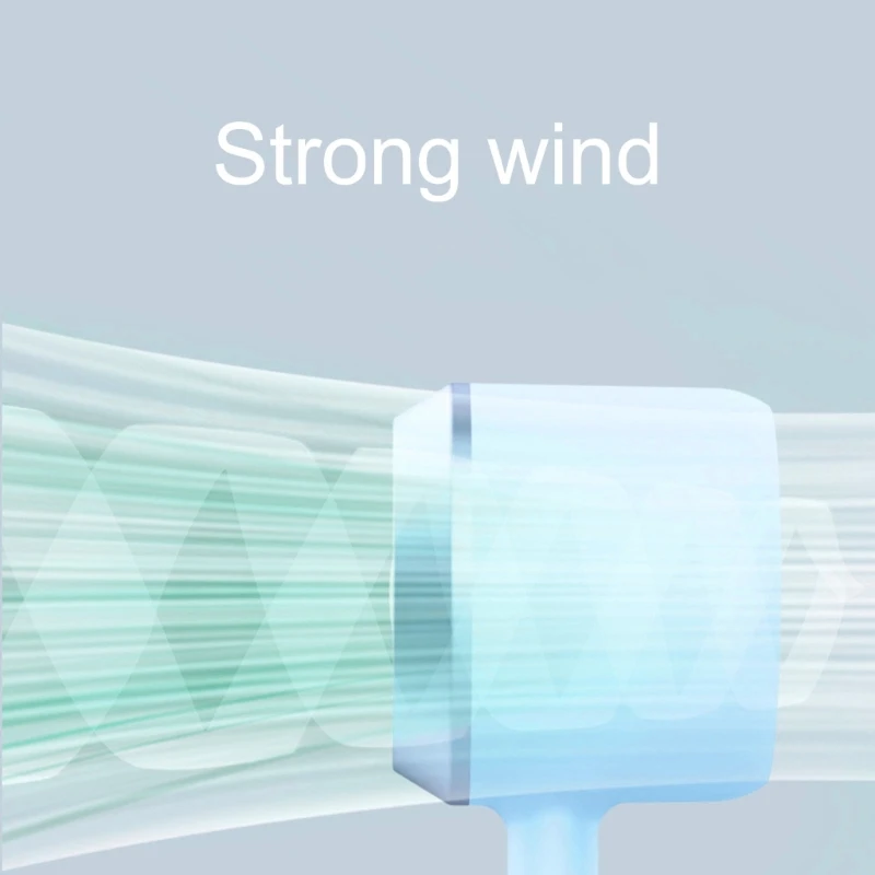 Small USB Fan with Led Light 4 Gear Wind Speed and Adjustable mini fan