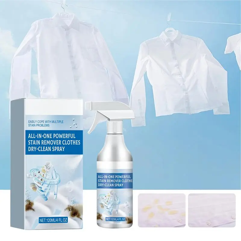 Wash-free Clothing Emulsifying Penetrant Strong Stain Removal Oil Stains Spray Clothing Penetrant Cleaner Easy Decontamination