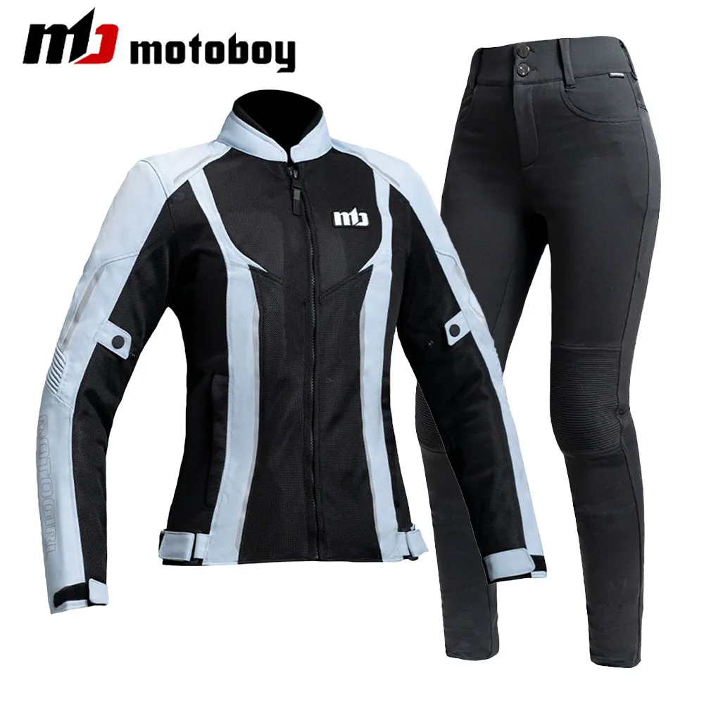 

Women Summer Motorcycle Jacket Motorcycle Pants Riding Protective Armor Coat Lady Girl Breathable Biker Jacket Clothing