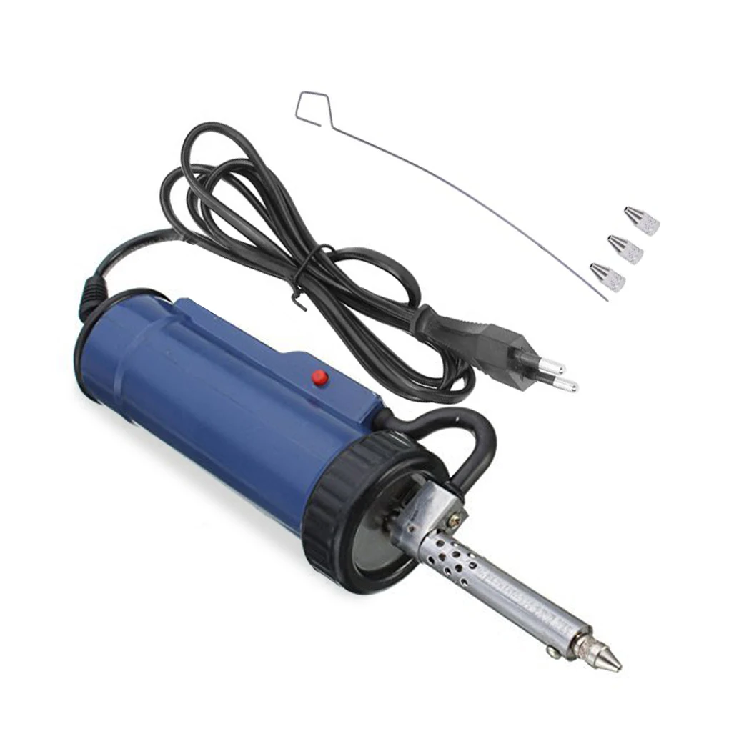 

Automatic Electric Vacuum Solder Handheld Desoldering Suction Device Chip Motherboard 50HZ Sucker with Nozzles EU Plug