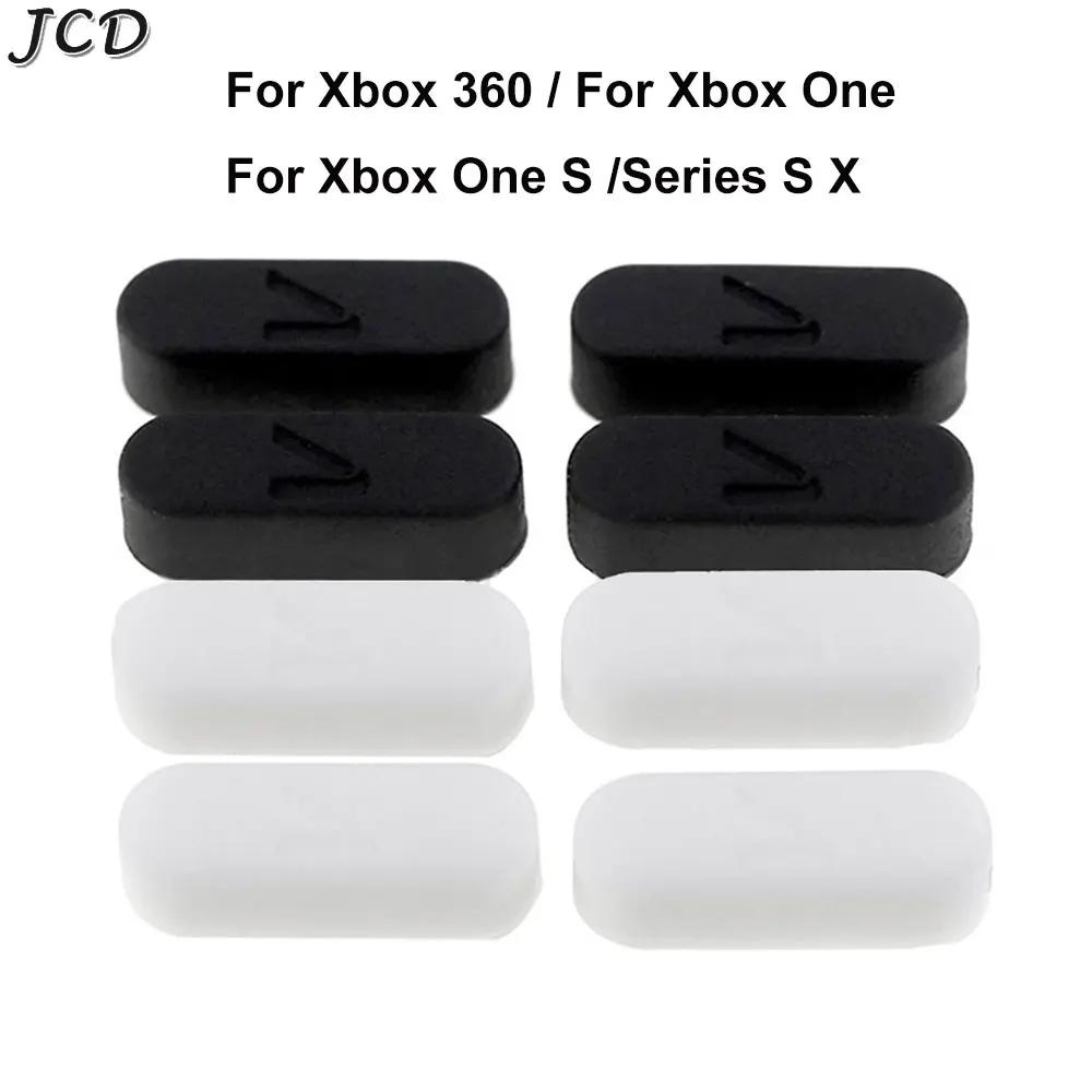 

JCD 4pcs/Set For XBOX Series S X Replacement Rubber Feet With Glue For XBOX360 Anti-slip Protective Cover For XBOX ONE S Slim