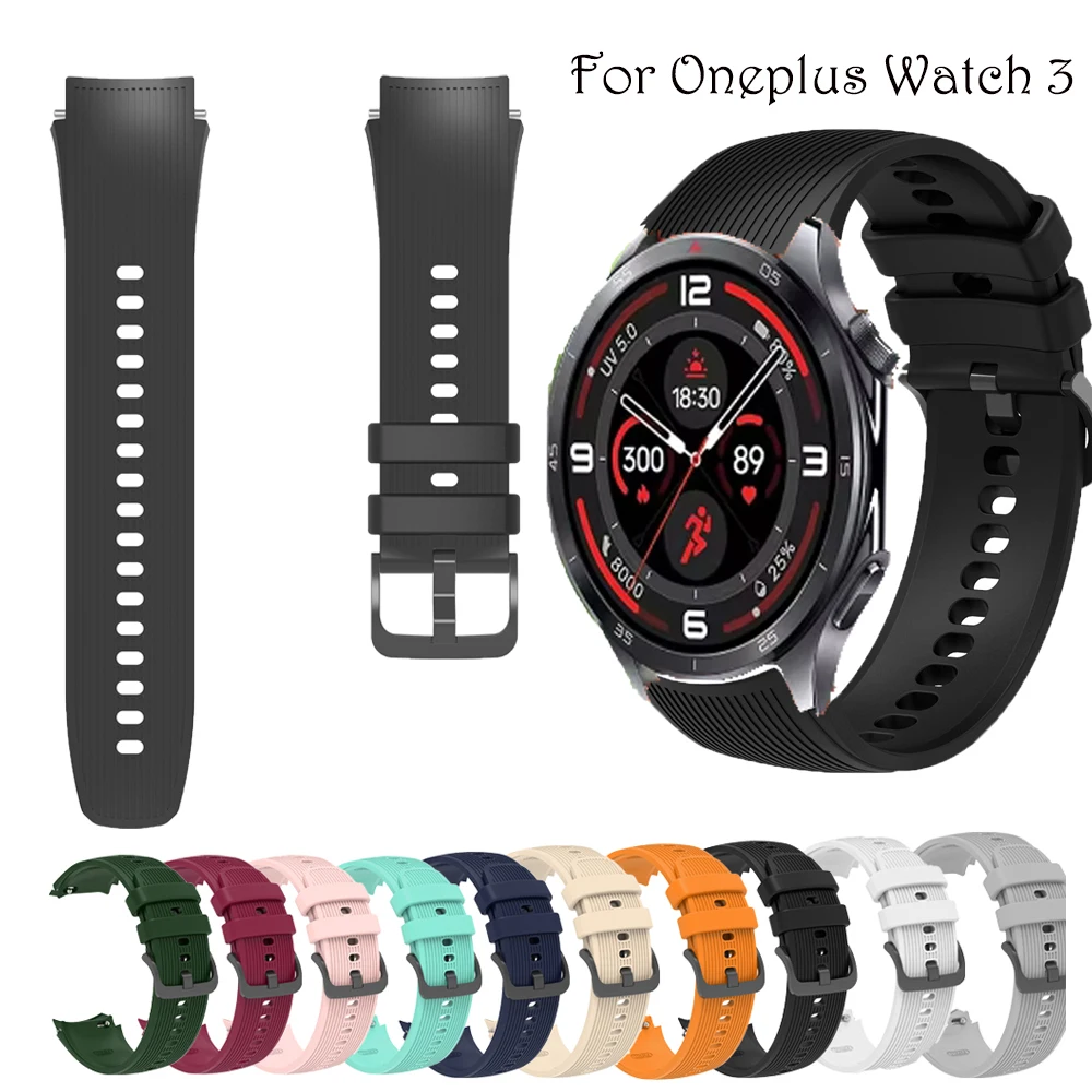 Premium 22mm Soft Silicone Sport Watchband - Versatile Design