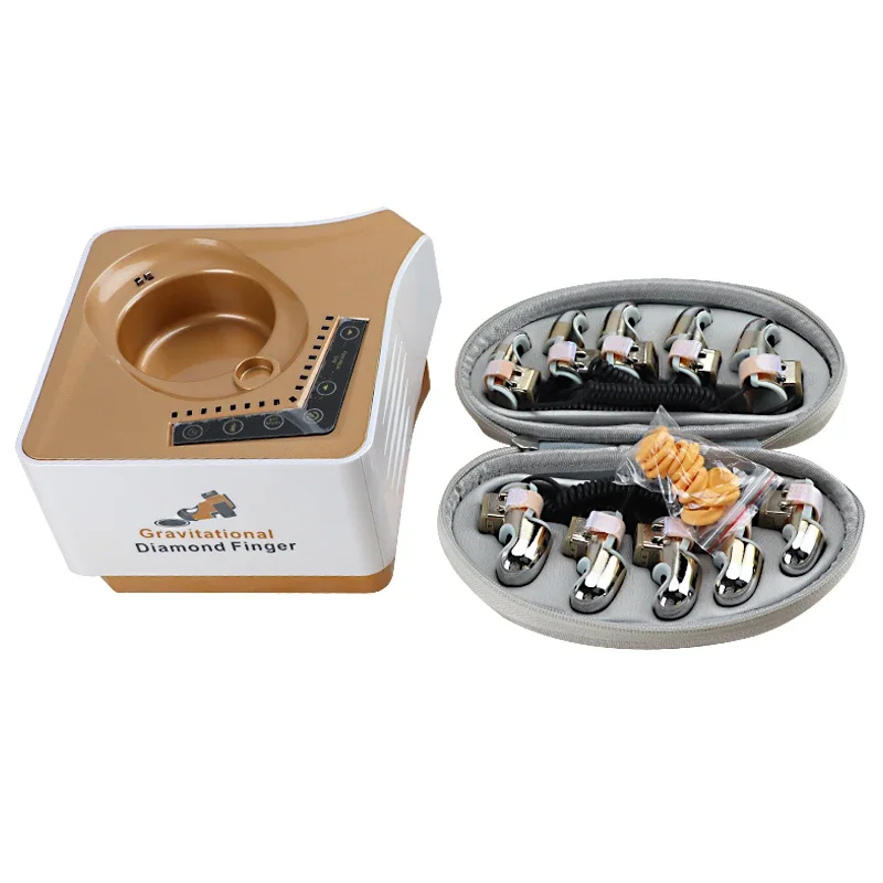 Microcurrent Golden Finger Gravitational Diamond Finger EMS Beauty Machine Face Lifting Body Massager with Gravitation Control