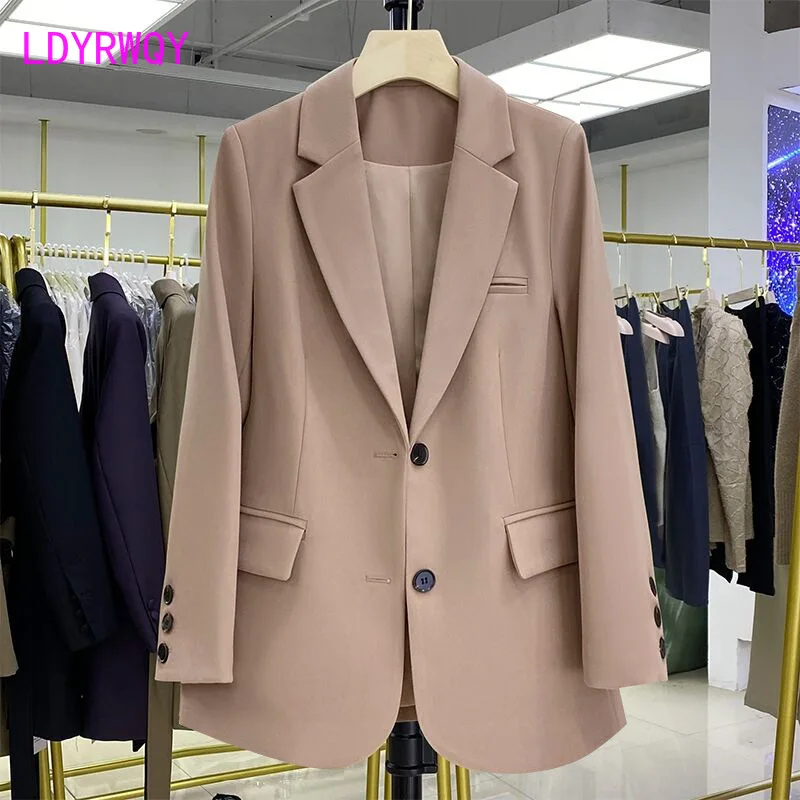 Pink Suit Women's Coat Casual Loose Korean Version Women's Design Sense Suit Small Suit Coat Women