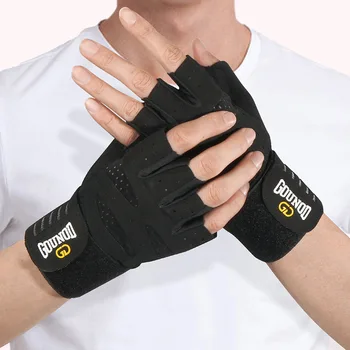 Weightlifting Wrist Support Gloves - GL074-BK 4