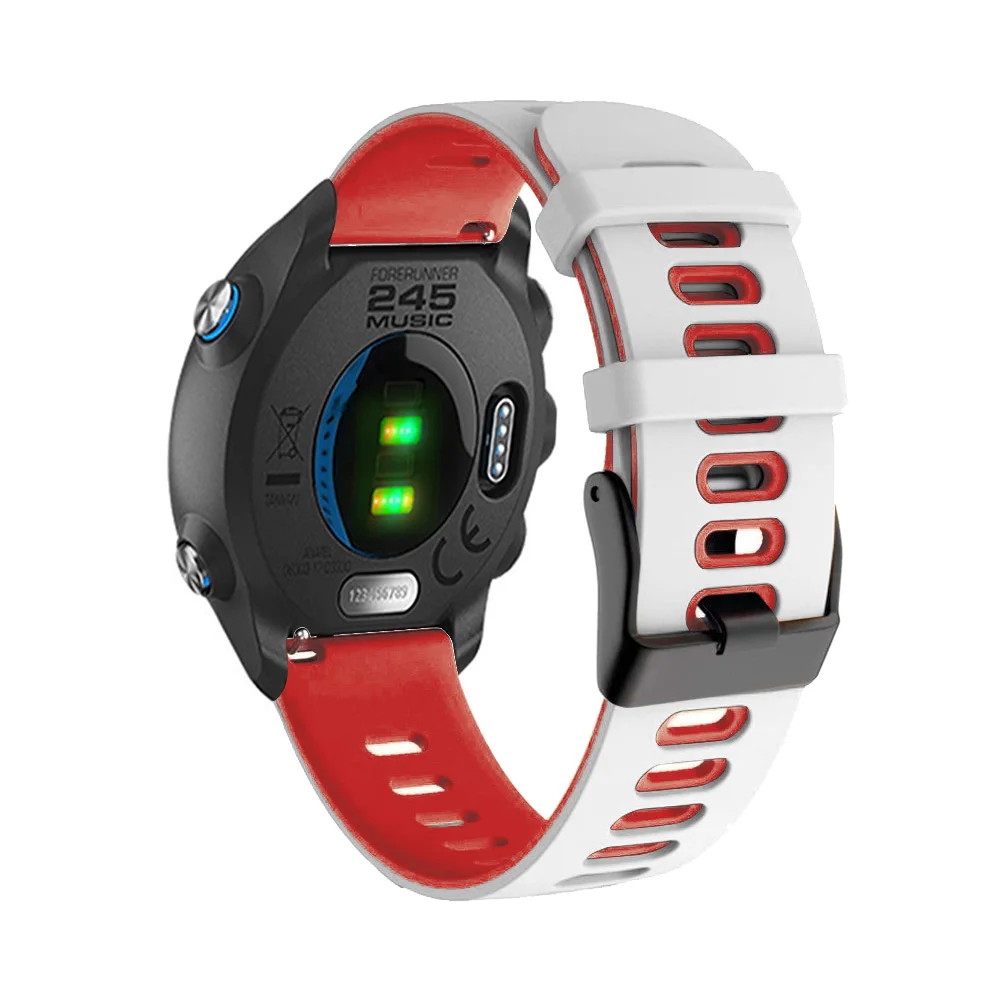 Premium Silicone Smart Watch Band Strap - 20/22mm Adjustable Wristband Bracelet