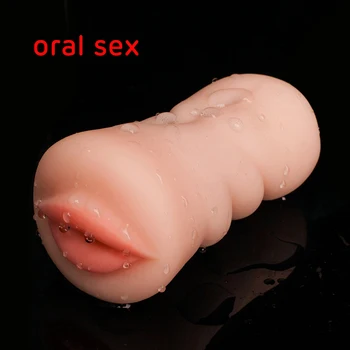Silicone Real Pussy Artificial Vagina Oral Vaginal Anal Sex Male Masturbator Mouth Pussy Masturbation Cup Sex Toys for Men 5