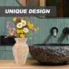 Wicker Rush Vase Flower Pot Clear Straw Flat Basket Weave Prop Eyeglasses Lanyard 3