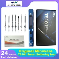 MINIWARE TS101 Digital Display Electric Soldering Iron High Power Welding Pen Internal Heating Household Welding Repair Kits 1