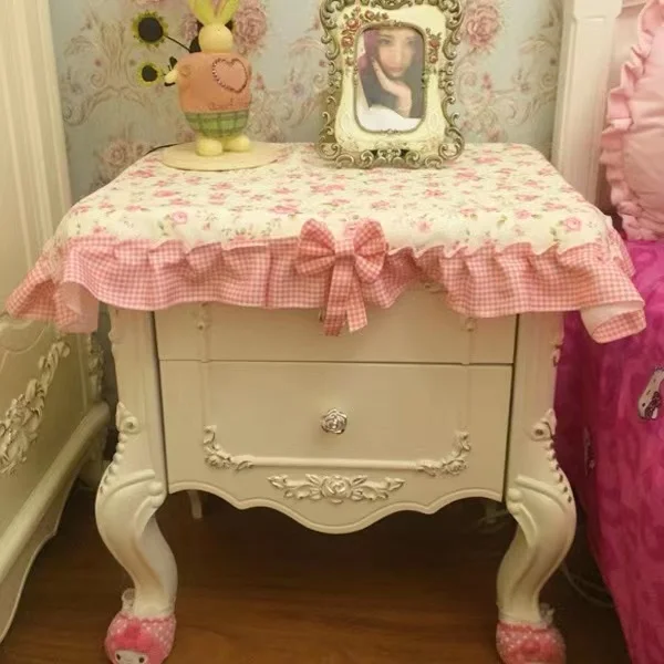 European Sle Bede Table Cover Cloth Dustproof Lace Coffee Table Cloth Universal Cover Towel Korean Sle Home Fabric