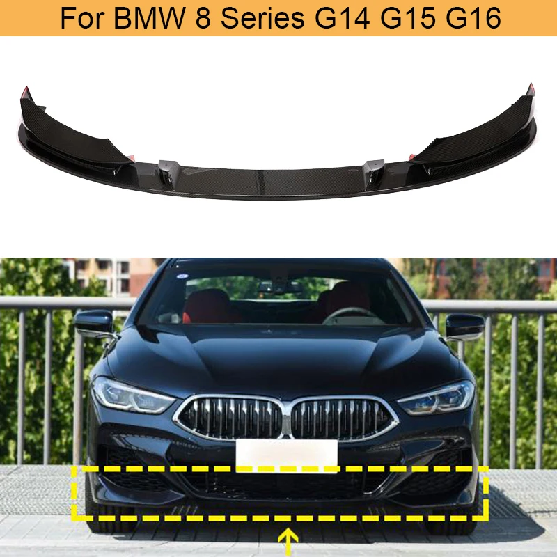 Car Front Bumper Lip Spoiler Splitters for BMW 8 Series G14 G15 G16