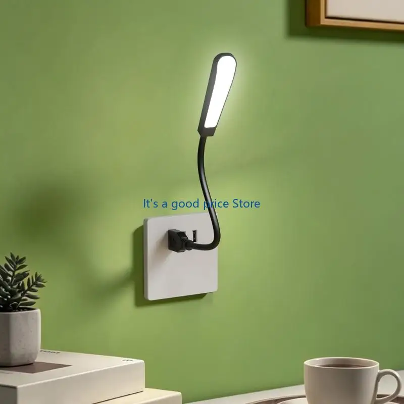USB C형 LED 조명 휴대용 독서등 소형 램프 조절 가능 접이식
