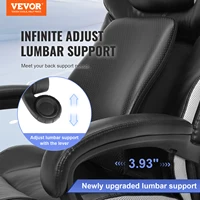 VEVOR Heavy Duty Executive Office Chair with Cutting-edge Adjustable Lumbar Support High Back PU Leather Ergonomic Office Chair 2