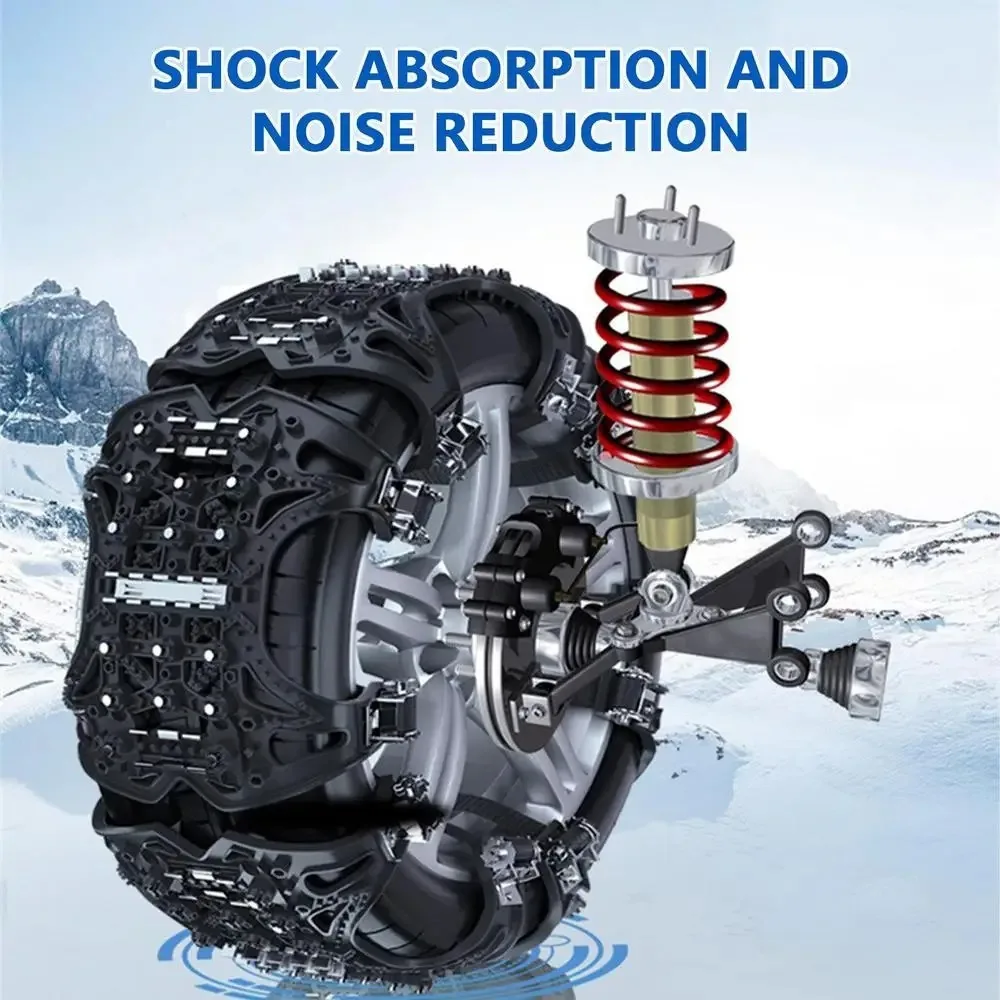 Wear-Resistant Universal Car Safety Chains Winter Tire Security Chains Portable Automobile Tire Crawler Non-slip for For SUV