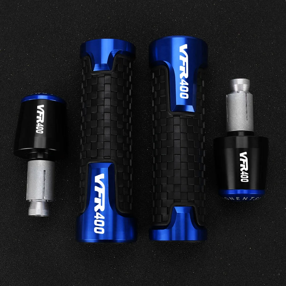 

7/8'' 22mm Motorcycle Accessories Hand Grips Handle Bar Handlebar Grip Ends Plug For HONDA VFR400 VFR 400 1989 1990 1991 1992