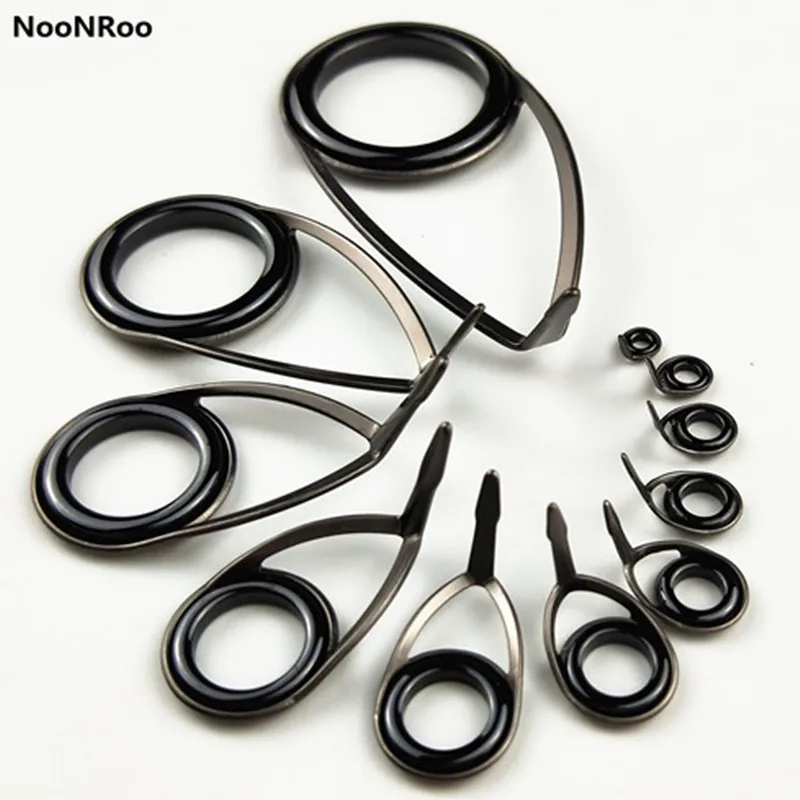 KFrame SingleFoot Fishing Rod Guide, Frosted DarkGrey and Titanium