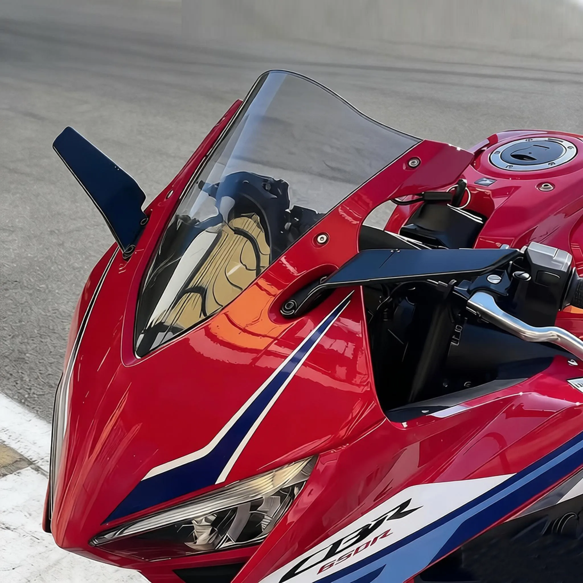 혼다 CBR650R 2019 2020 2021 2022 2023 2024 2025 오토바이 스텔스 윙 미러 스포츠 윙렛 미러 조절식 미러