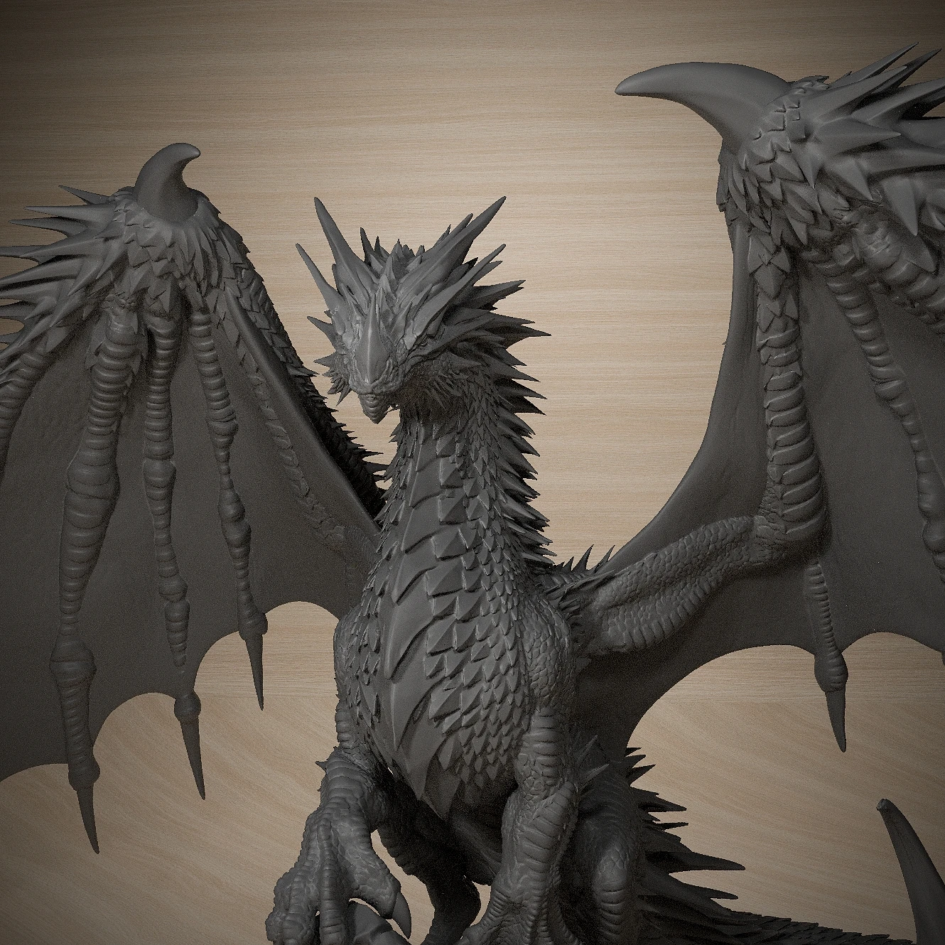 Ancient Red Dragon 50mm Tabletop Games Model Unpainted Miniatures For Tabletop Games And Role-playing Room Decorations 3