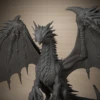 Ancient Red Dragon 50mm Tabletop Games Model Unpainted Miniatures For Tabletop Games And Role-playing Room Decorations 3