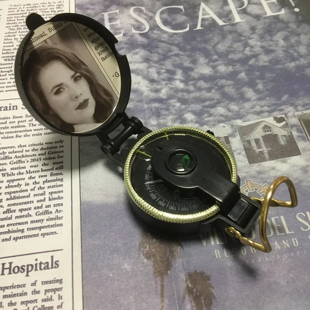 Hot Toys Captain America Pocket Watch Carter Photo Compass Steve Rogers Cosplay Pocket Watch Puntelli Regali Per Bambini