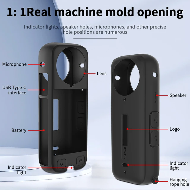 Protezione Antivento Per Microfono Insta360 X4 - Kit Con 6 Pezzi E Velcro - Foto 11