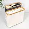 Bamboo Rectangular Organizer Toilet Paper Storage Basket with Compartments Bathroom Essentials Versatile Storage Laundry Baskets 1