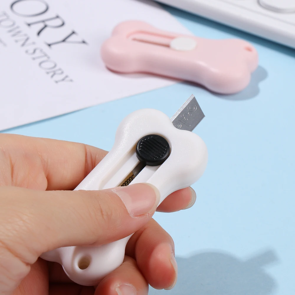 Utility Knife Mini Utility Knife Cute Box Cutter Retractable Letter Portable Carton Opener Paper Portable Cutting Tool School Office Supplies