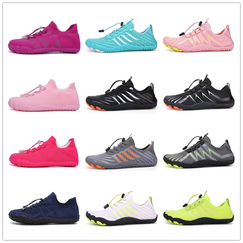 Water barefoot aqua shoes Men Barefoot Five Fingers Sock Water Swimming Shoes Breathable Hiking Wading Beach Outdoor Upstream Sneakers Women 36