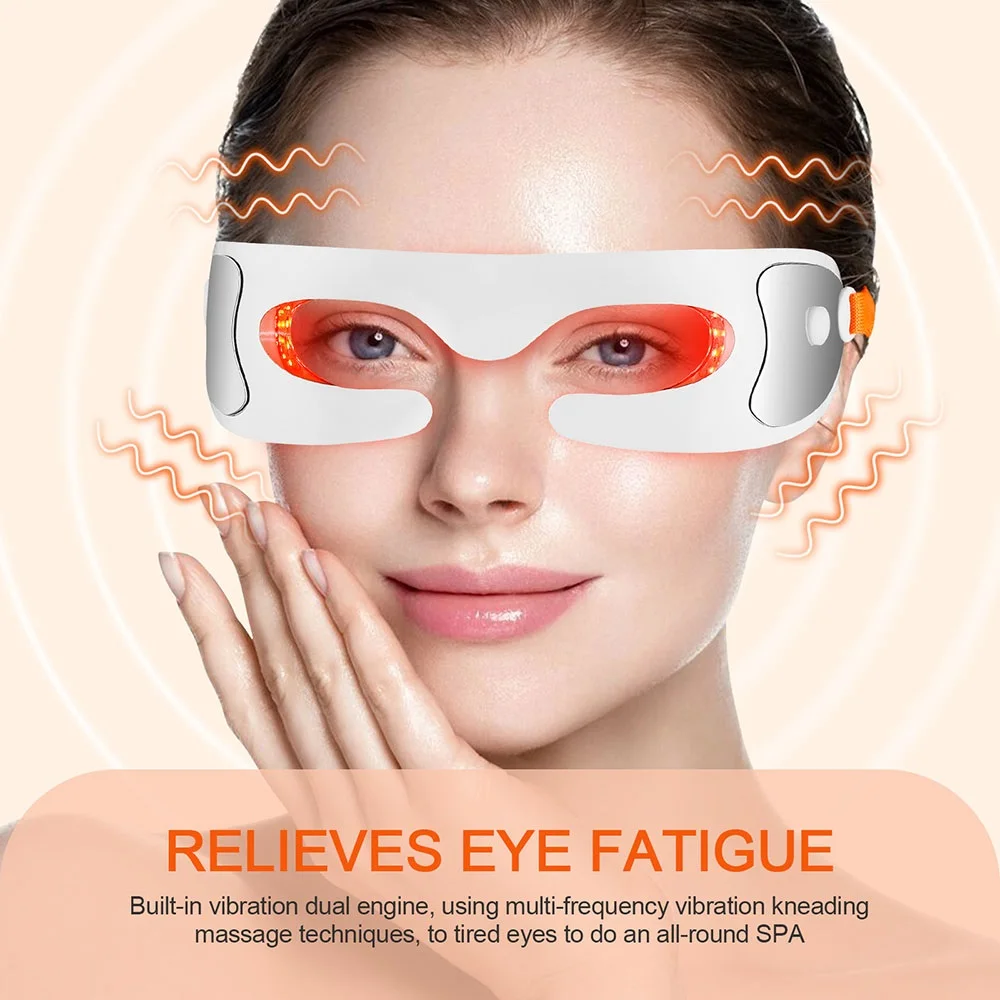 Eye Massager Anti-aging Eye Massager LED Photon Therapy Relax Fatigue Relief Lighten Dark Circles Smooth Eye Fine Line Beauty Care