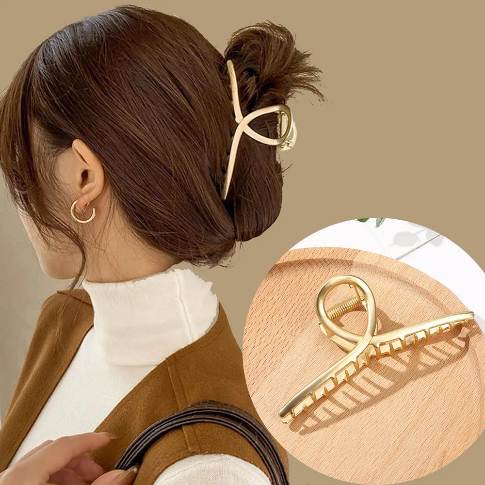 Pince à cheveux en cordon pour femmes, épingles à cheveux en acrylique, pince de crabe pour filles, outil de lavage, accessoires de décoration, 1 pièce