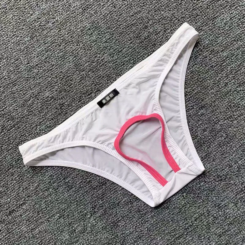Open Crotch Men Underwear NO Convex Male Panties Low Rise Front Hole Lingerie Underpants Plus Size mens underwear
