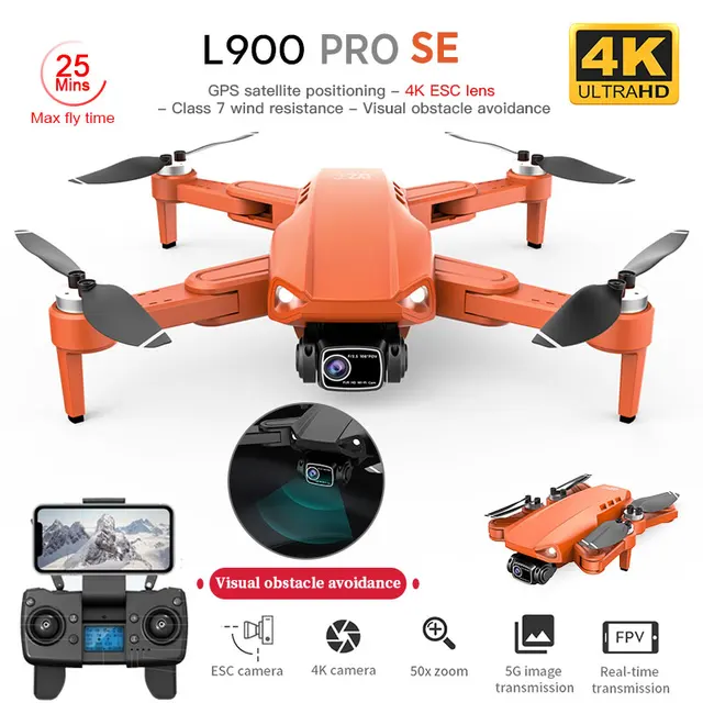 L900 Pro SE HD Drone 4K Professionelle FPV Mit Kamera 5G WIFI Visuelle Hindernis Vermeidung Bürstenlosen Motor RC quadcopter Min 1