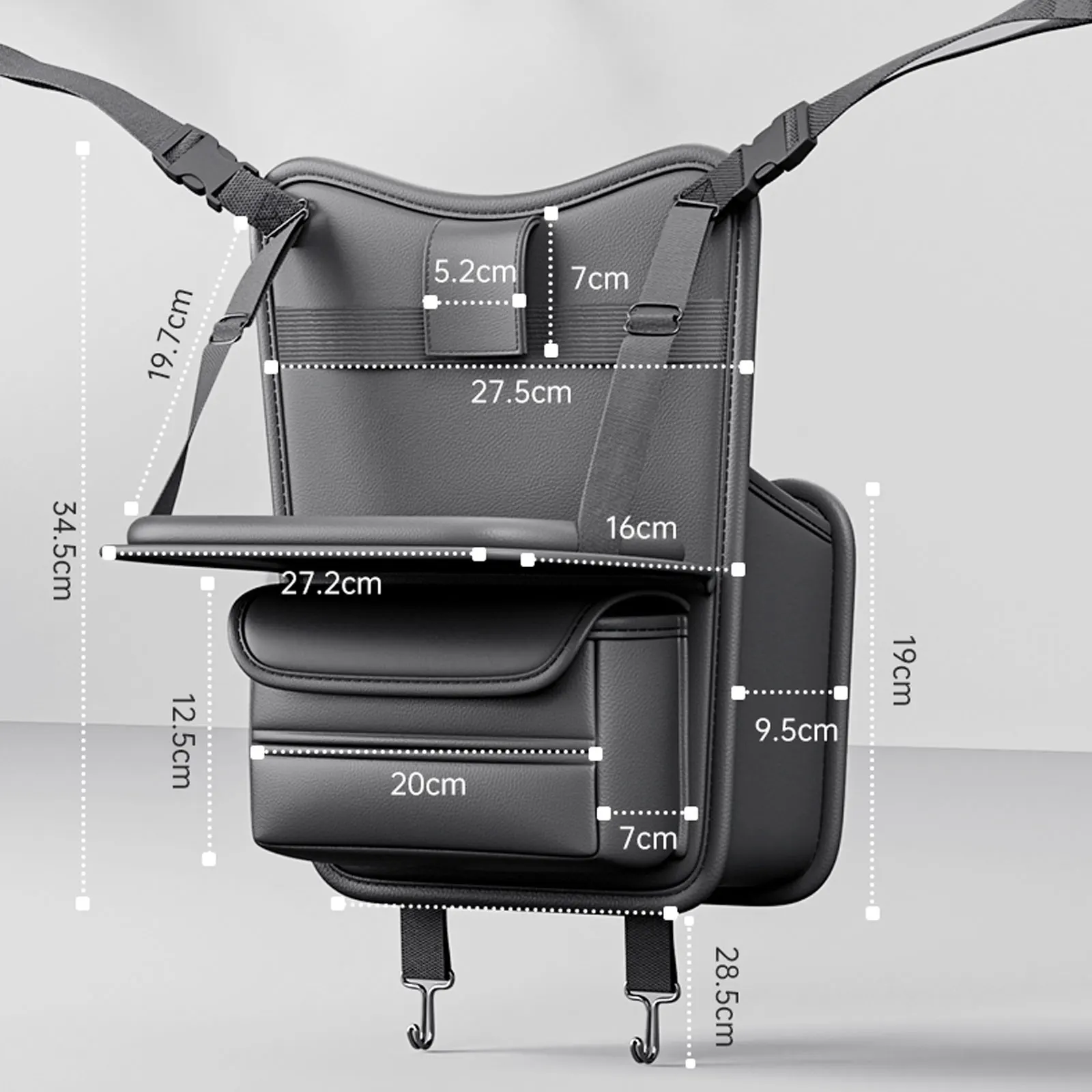 Portaborse per Auto, portaborse a rete per Organizer IN rete per Auto/porta libri/telefono, portafazzoletti 3-IN-1 organizzatori per interni Auto - immagine 2