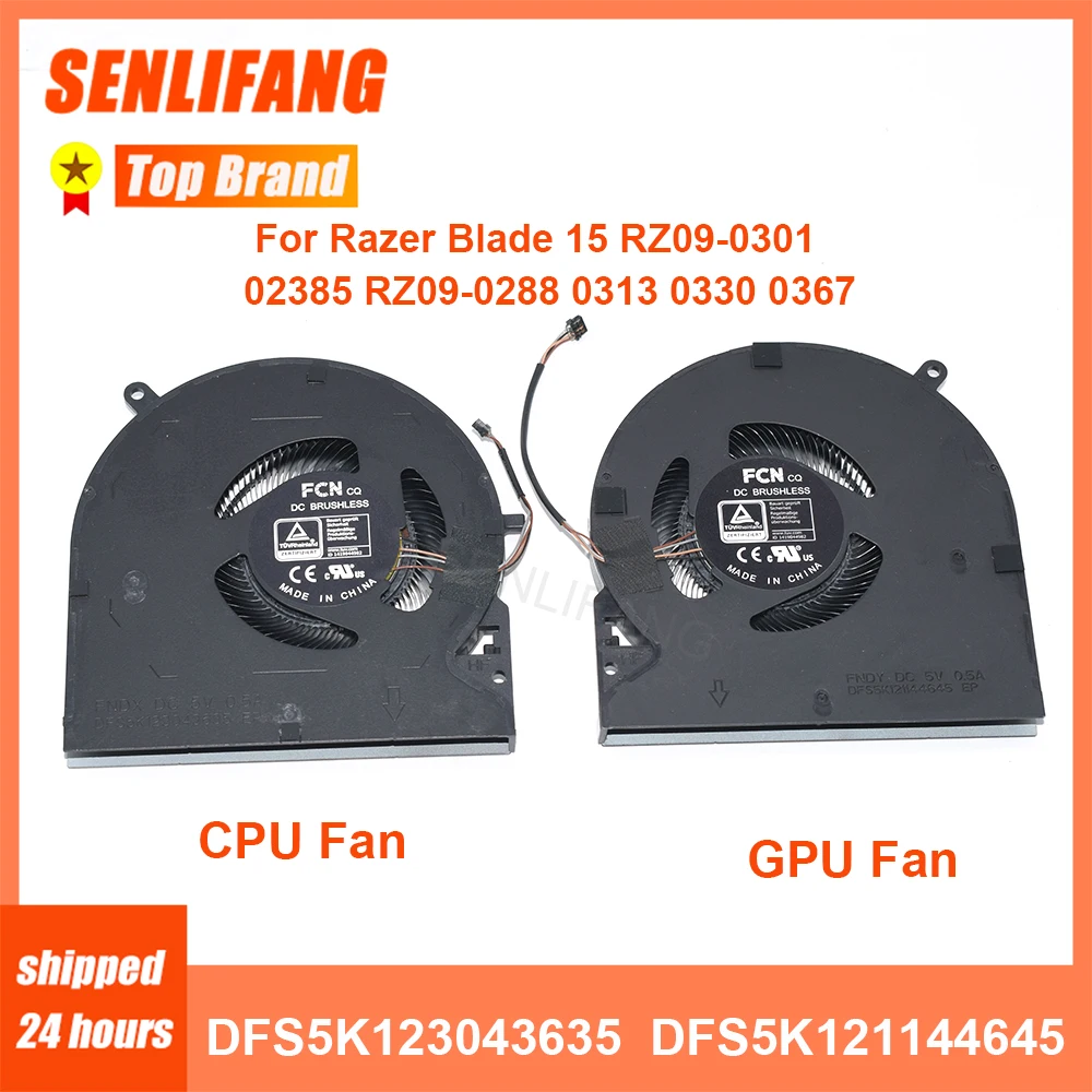 CPU GPU Cooling Fan Replacement For Razer Blade 15