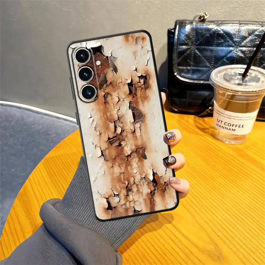 Vintage-Inspired Rustic Soft Back Phone Cover Case