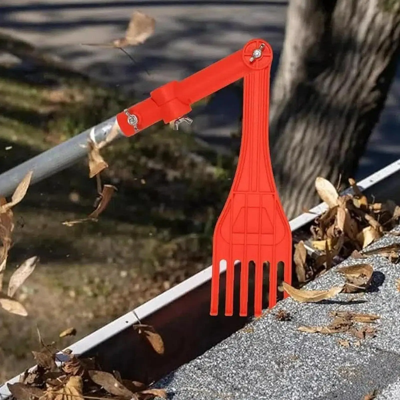 Mini Rake Gutter Cleaning Tool Gardening Tool Compact Roof Leaf Helper Garden Leaf Removal for Yard Branches Gutters Lawns