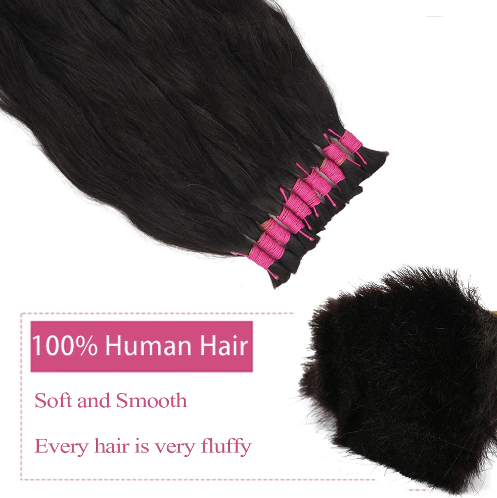 Original Human Hair Bulk For Braiding Mega No Weft Human Braiding Hair Natural Vietnamese Bulk Extensions