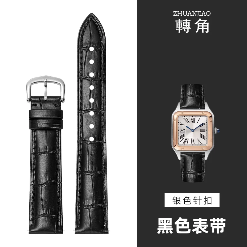 Premium Quality Waterproof Genuine Leather Watchband - Adjustable Watch Strap Bracelet Accessories