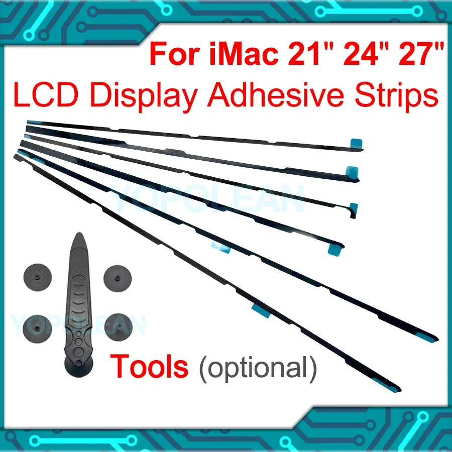 New LCD Display Adhesive Strips Sticker Tape with Opening Tool Kit For iMac 21.5" A1418 A2116 27" A1419 A2115 24" A2438 A2439