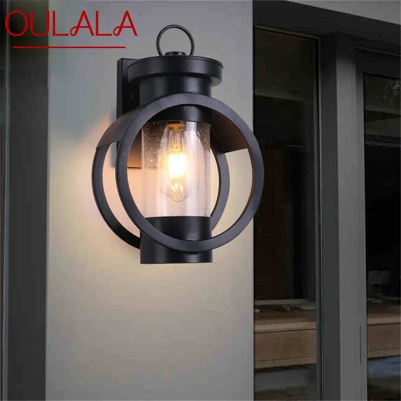 

TEMOU Outdoor Wall Light Retro Sconce Lamp Waterproof Classical Home Decorative For Porch Balcony