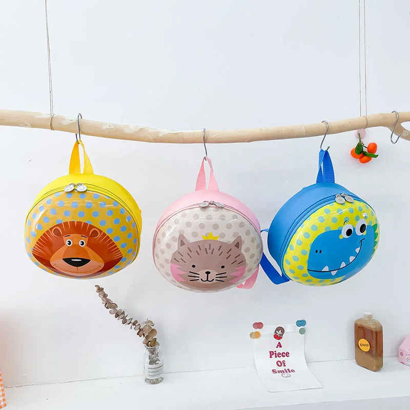 Cute Dinosaur Children Small Backpacks 2022 New Eggshell Snack Backpack In Kindergarten Anti Loss Traction Baby School Bags Hot